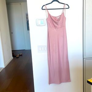 Satin midi dress